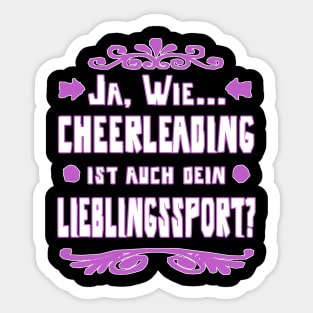 Cheerleading Sticker